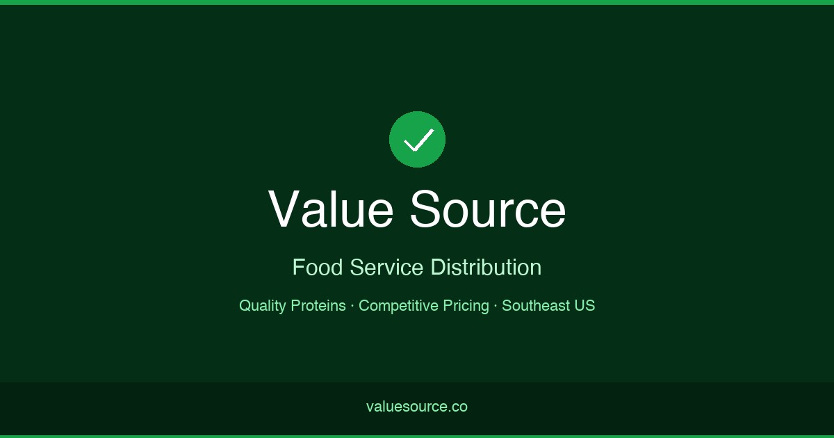 Food Service Distribution | Value Source